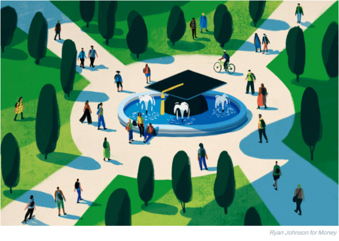 Ryan Johnson art for Money Magazine